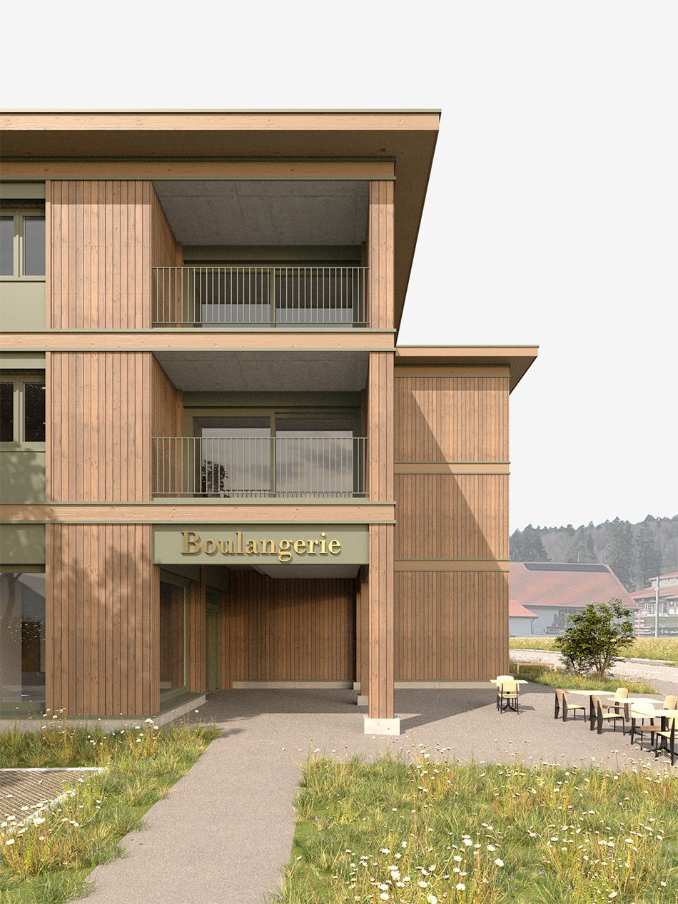 <p>Boulangerie et appartements adapt&eacute;s</p>